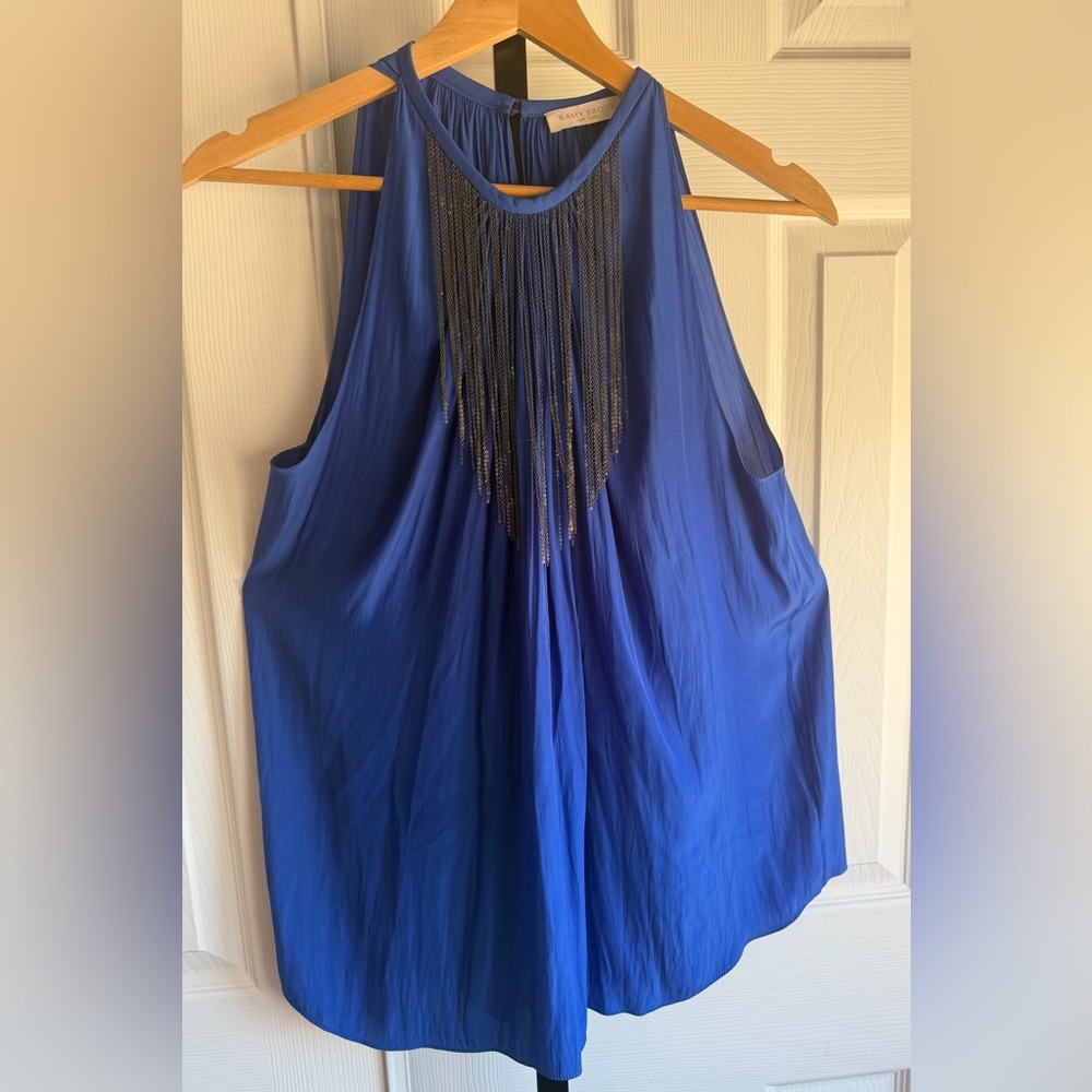 Ramy Brook Royal Blue Halter Blouse 
Women’s Size: XS - Picture 4 of 7
